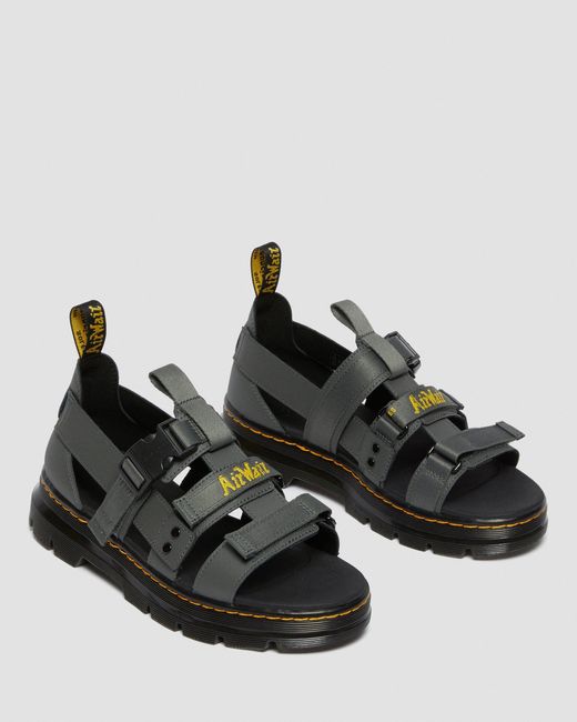 Dr. Martens Pearson Webbing Sandals in Black | Lyst