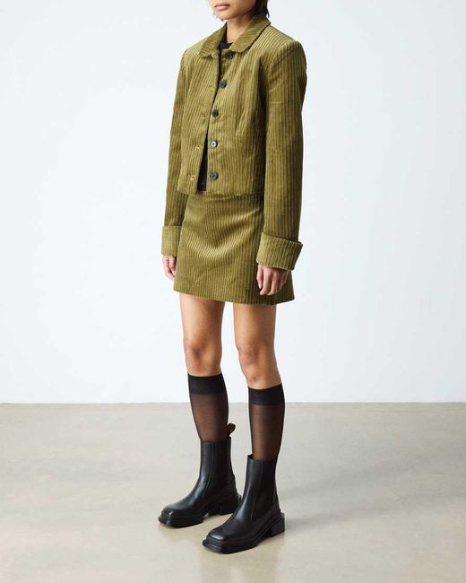 Dr. Martens Black Maybole Square Toe Leather Chelsea Boots