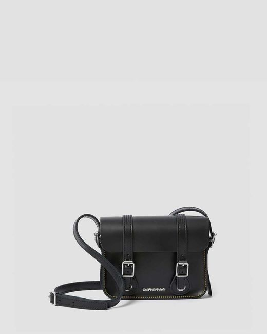 Dr. Martens Black 7" Leather Satchel