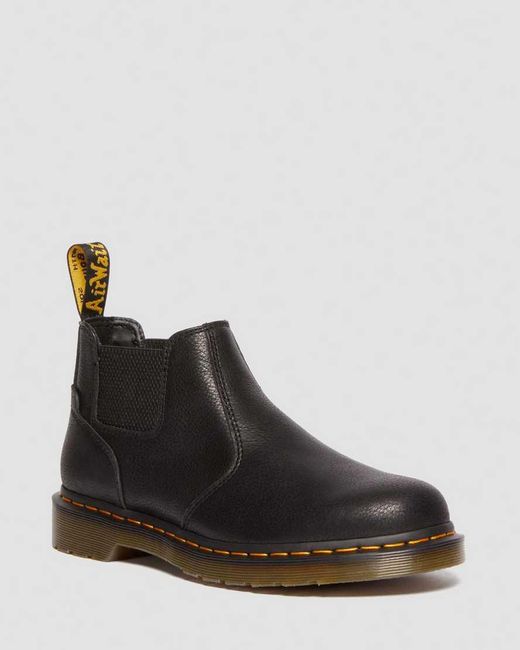 Dr. Martens Black 2976 Lo Rogue Leather Chelsea Boots for men