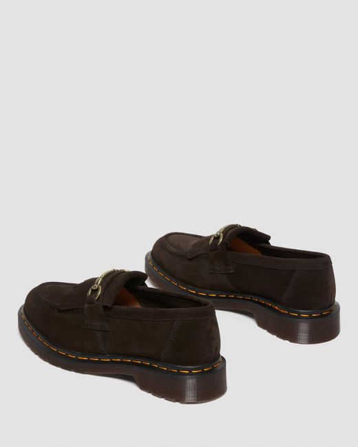 Dr. Martens Brown Adrian Suede Snaffle Loafers for men