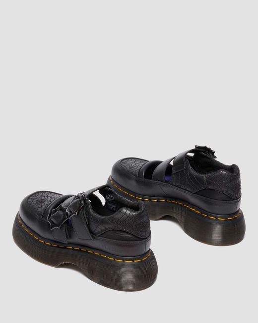 Dr. Martens Black Leather Buzz Mary Jane Wednesday Shoes