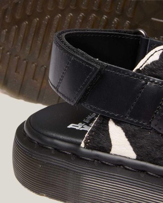 Dr. Martens Black Jorge Ii Hair-On Slingback Mules for men
