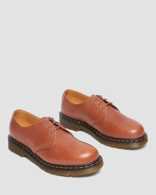 Dr. Martens Brown 1461 Carrara Leather Oxford Shoes for men
