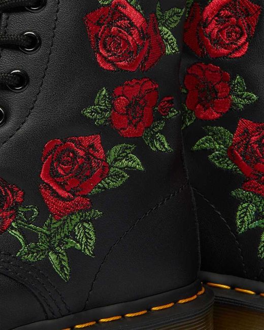 Dr. Martens Multicolor 1460 Leather Lace-Up Boots (Decayed Roses) Boots