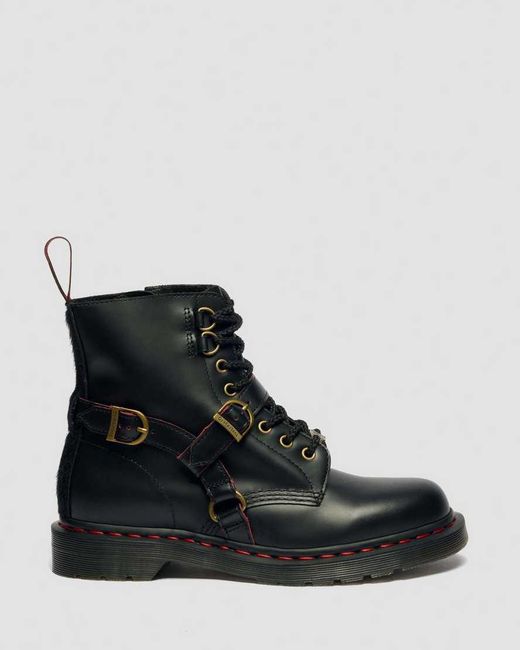 Dr. Martens 1460 Year Of The Horse Leather Boots in Black | Lyst