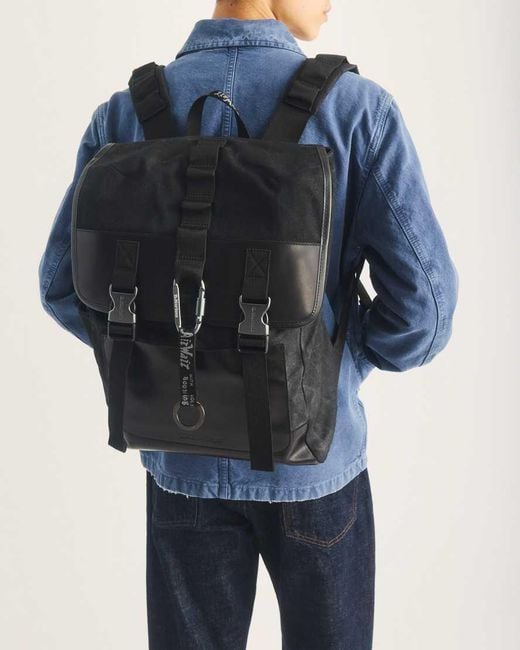 Dr. Martens Black Utility Waxed Canvas Backpack