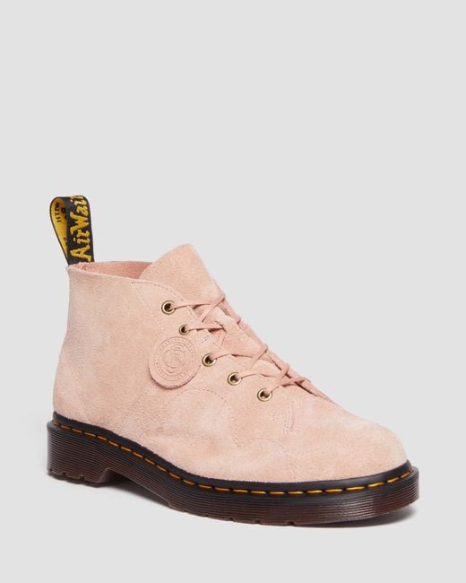 Dr. Martens Suède church desert oasis wildleder monkey stiefel pfirsich-beige in Pink für Herren