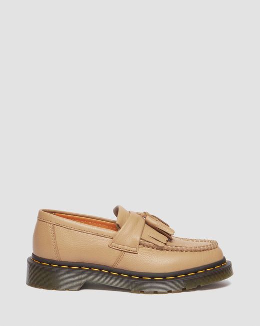 Dr. Martens Natural Adrian Virginia Leather Tassel Loafers