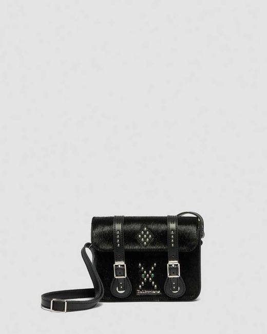 Dr. Martens Black 7" Hair On & Kiev Leather Satchel