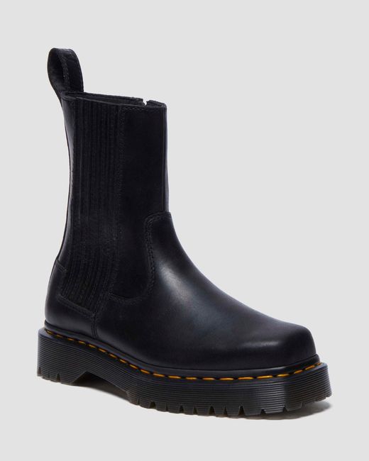 Dr. Martens Black Amaayah Lo Leather Boots