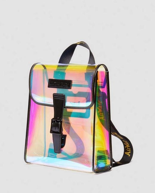 Dr. Martens Pink Iridescent Transparent Mini Backpack