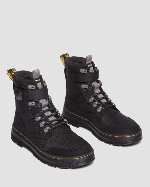 Dr. Martens Black Combs Tech Ii Fleece-lined Casual Boots