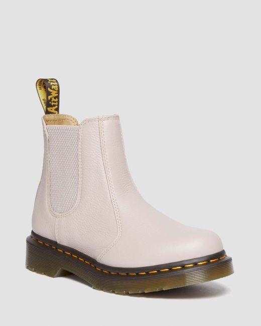 Dr. Martens Multicolor 2976 Virginia Leather Chelsea Boots Taupe
