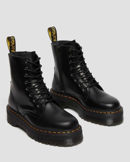 Dr. Martens Unisex Jadon Boot Smooth Leather Platforms Black