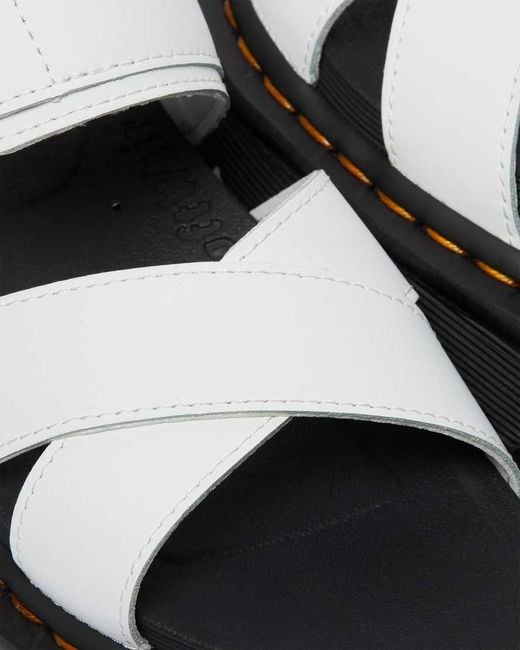 Dr. Martens White Voss Ii Athena Leather Sandals