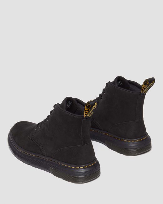 Dr. Martens Black Crewson Buffbuck Leather Casual Chukka Boots