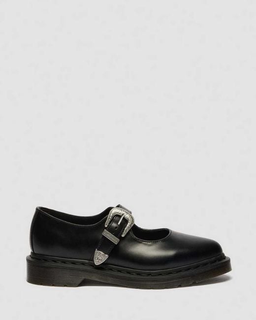 Dr. Martens Black Elphie Mary Jane Atlas Leather Shoes