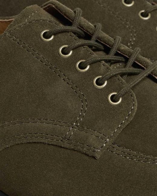 Dr. Martens Green 2046 Suede Shoes for men