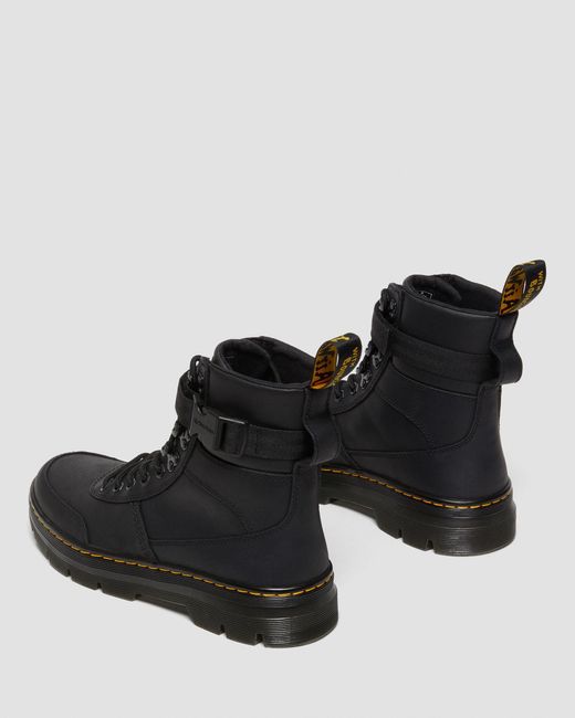 Dr. Martens Black Combs Tech Ii Wyoming Leather Utility Boots for men