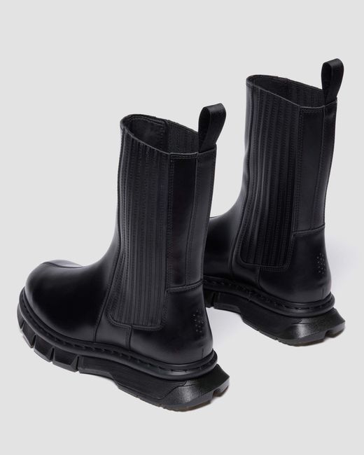 Dr. Martens Men's Black Waxy Leather 14Xx Qubist Chelsea Boots