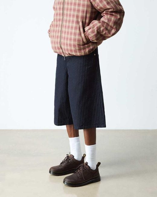 Dr. Martens Black Reeder Crazy Horse Leather Utility Shoes for men