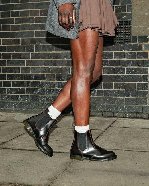 靴 Dr. Martens Polley / FLORA ARCADIA 23.5 Dr. Martens Flora Arcadia Chelsea Boots in Black | Lyst