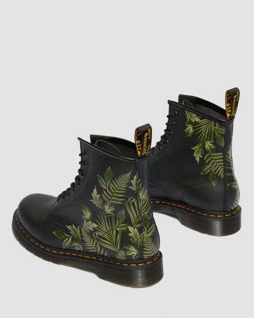 Nappa cuero botas 1460 evergreen genix nappa Dr. Martens de hombre de color Black