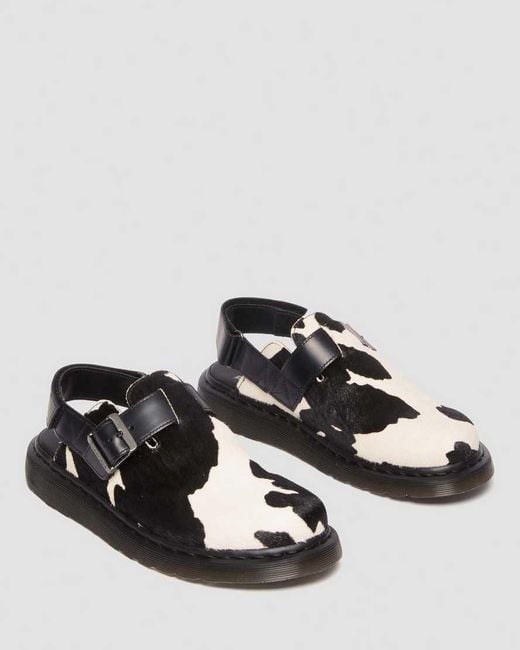 Dr. Martens Black Jorge Ii Hair-On Slingback Mules for men