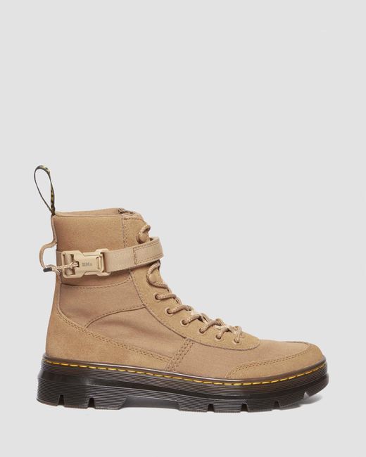 Dr. Martens Natural Combs Tech Canvas & Suede Utility Boots for men