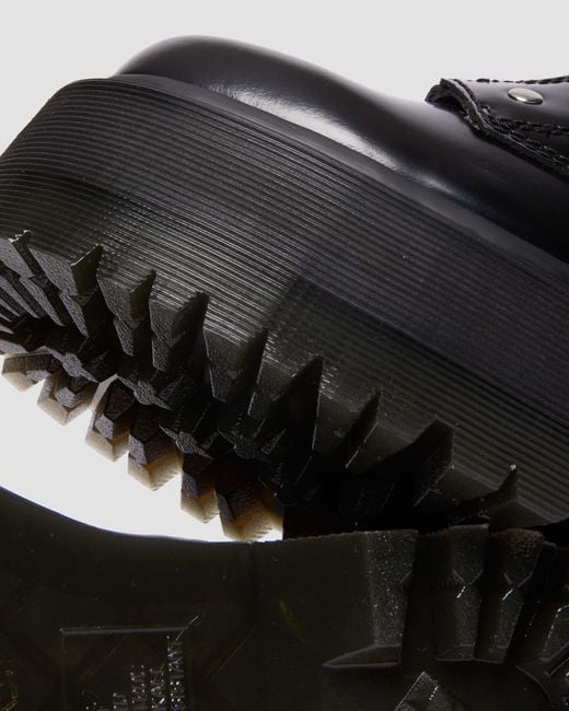 Cuero botas con plataforma jadon hi ltt max de piel buttero Dr. Martens de color Black