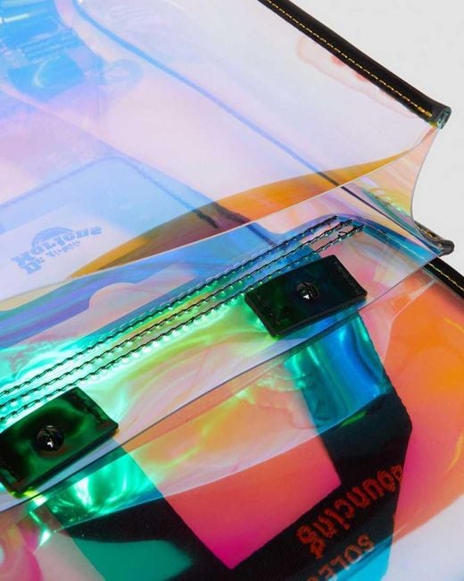 Dr. Martens Pink Iridescent Transparent Mini Backpack
