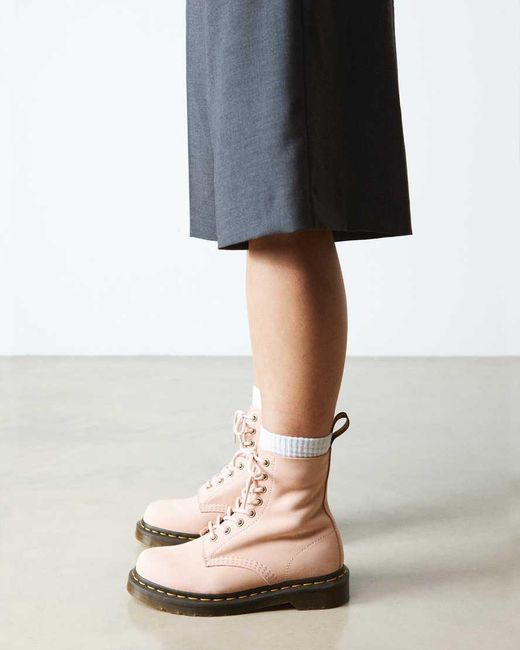 Dr. Martens Pink 1460 Pascal Nubuck Leather Boots