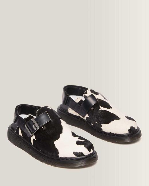 Dr. Martens Black Jorge Ii Hair-On Slingback Mules for men