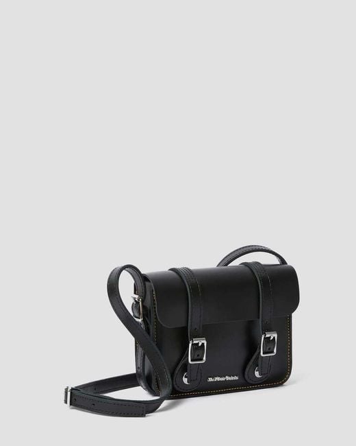 Dr. Martens Black 7" Leather Satchel