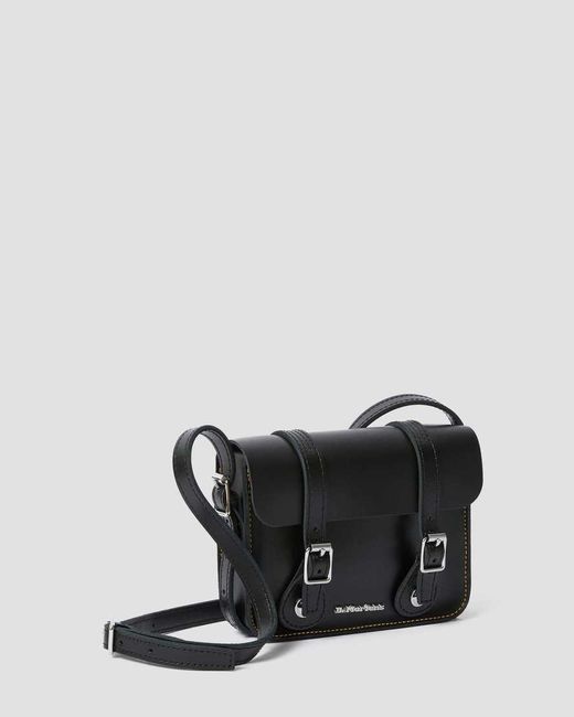 Dr. Martens Black 7" Leather Satchel