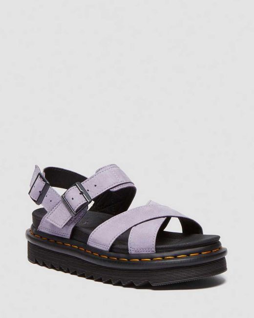 Dr. Martens Black Voss Ii Buttersoft Leather Strap Sandals