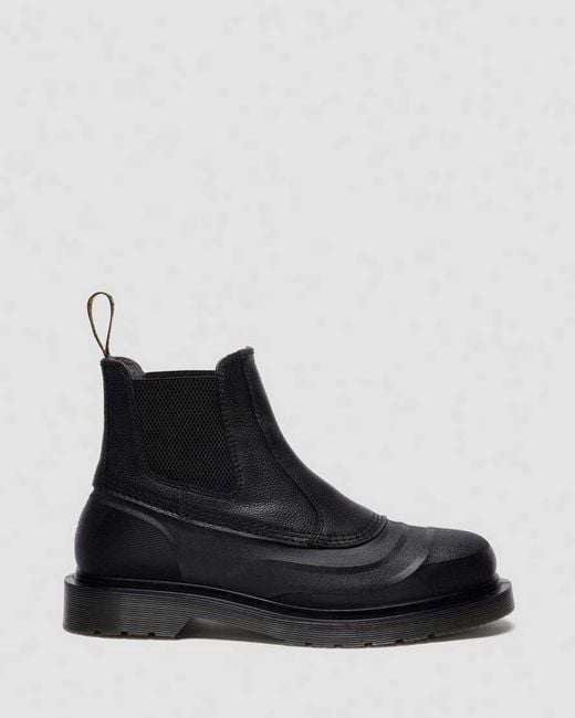 Dr. Martens Black 2976 Sub Leather Chelsea Boots for men