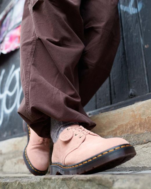 Dr. Martens Smiths Suede Dress Shoes in Pink for Men | Lyst