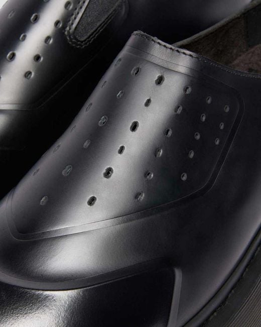 Dr. Martens Black Vent Xx02 Leather Mules Shoes for men