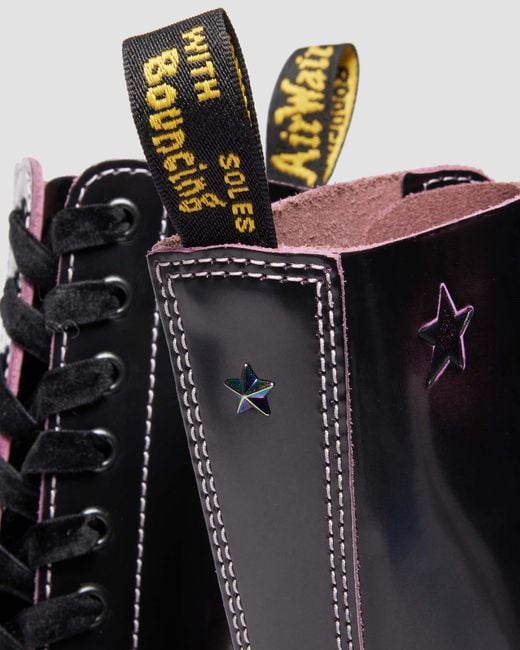 High shine rub off cuir boots montantes 1b99 bratz bex Dr. Martens en coloris Black