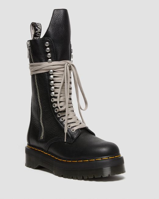Dr. Martens Black 1918 Rick Owens Leather Platform Boot for men