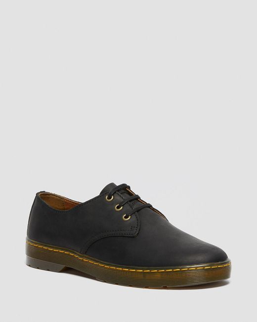 Dr. Martens Black Coronado Men's Wyoming Leather Casual Shoes for men