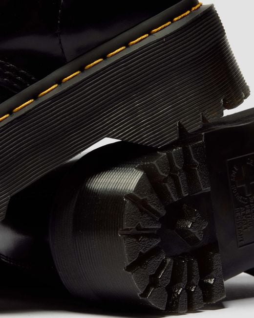 Cuero botas con plataforma molly en piel zapatos Dr. Martens de color Black