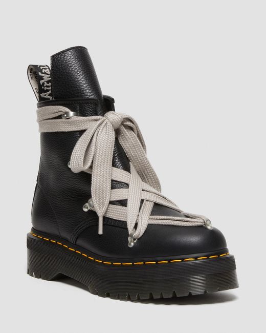 Dr. Martens Black 1460 Rick Owens Pent Leather Platform Boot for men