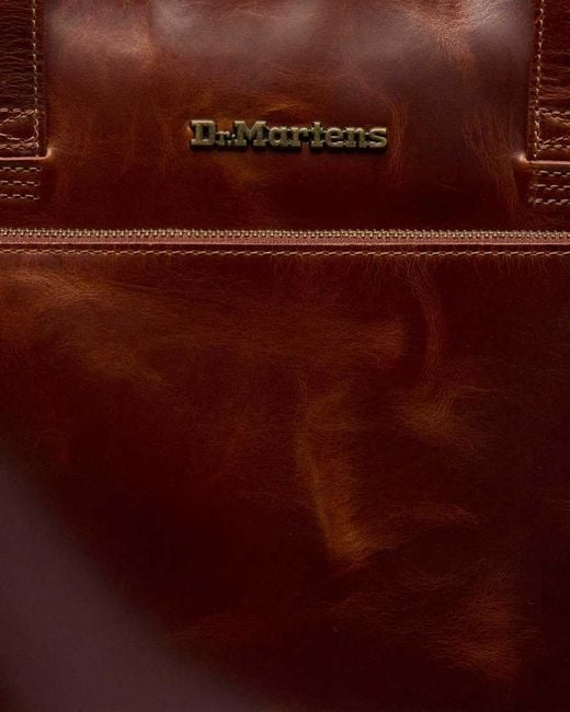 Dr. Martens Red Leather Tote Bag