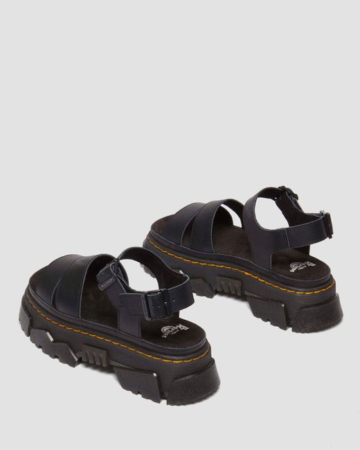 Dr. Martens Mattison 2 Strap Sandals in Black | Lyst