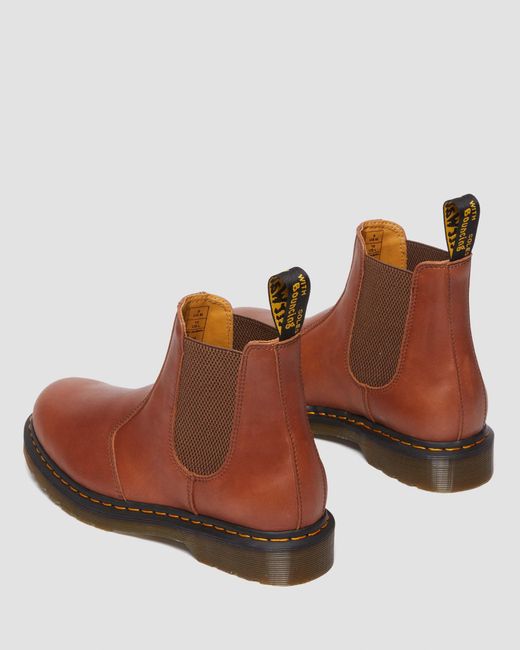 Dr. Martens Brown 2976 Carrara Leather Chelsea Boots for men
