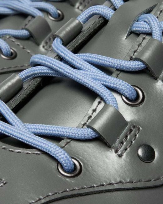 Dr. Martens Gray Aurix Satin Finish Leather 5I Shoes for men