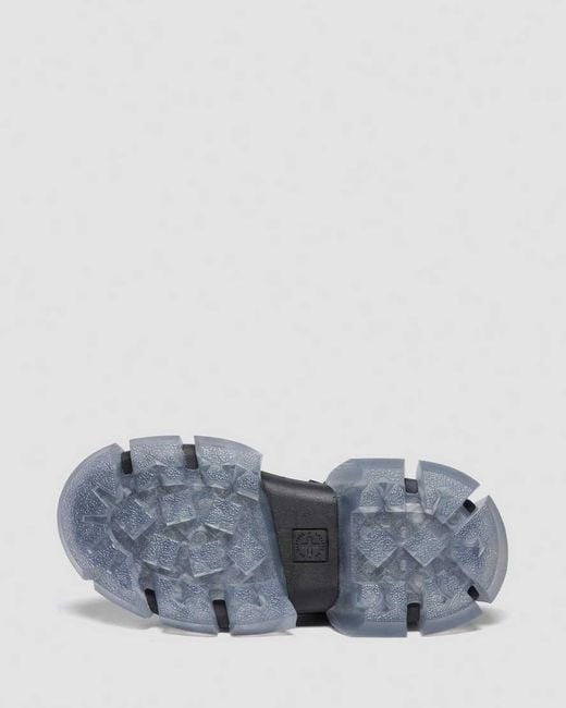 Dr. Martens Blue Satin Finish Leather Dmxl V2 Mary Jane Shoes
